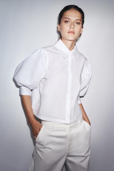 ZW COLLECTION POPLIN SHIRT - White by Zara