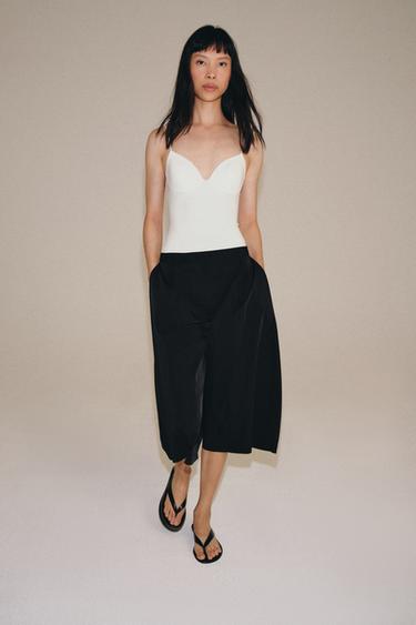 BODY ESCOTE CORAZÓN - Blanco de Zara