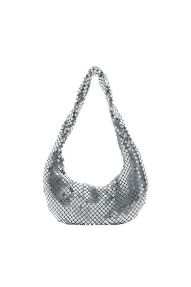 BOLSO HOMBRO MALLA METALIZADA
