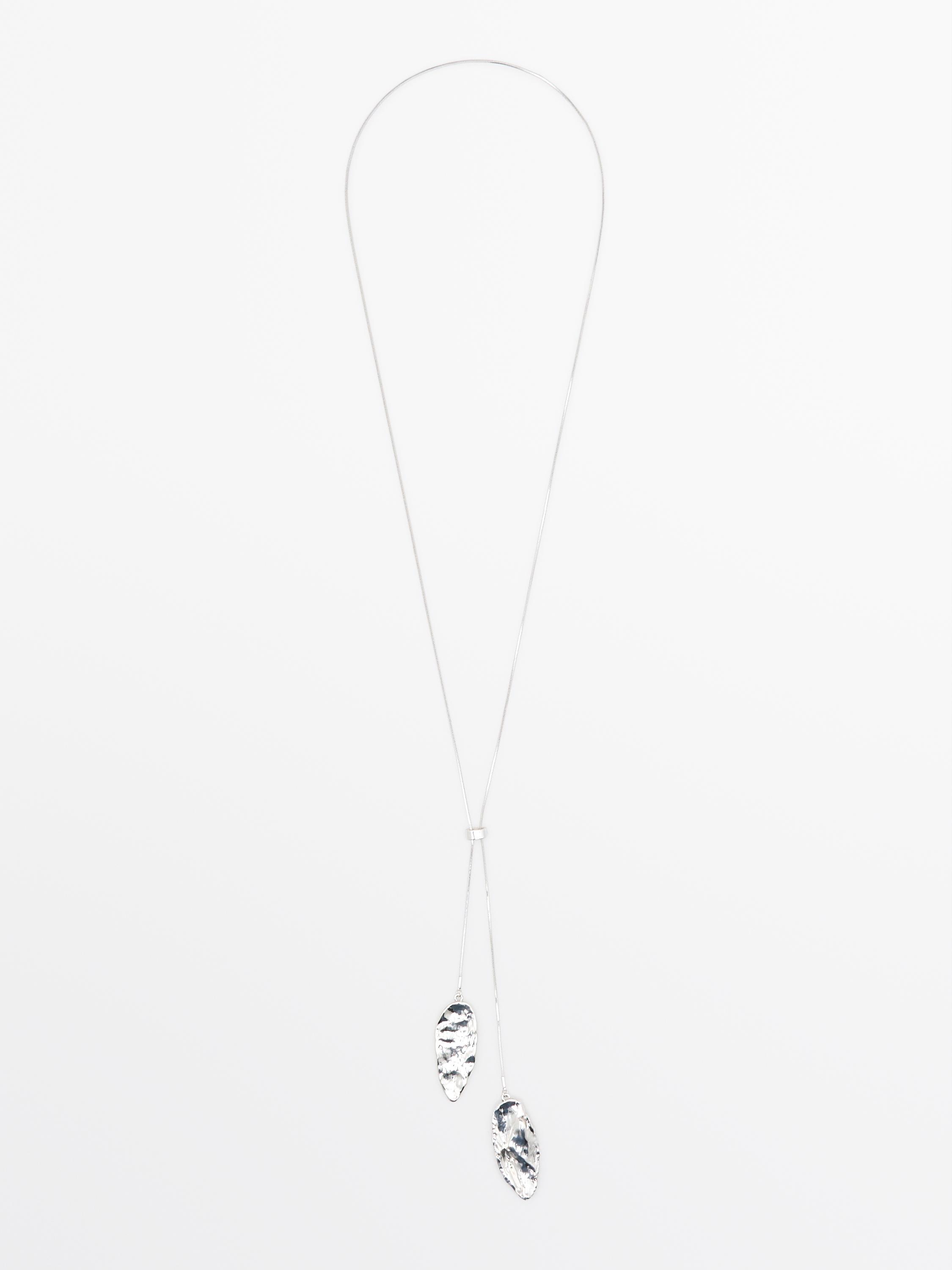 Collier pièces texturées réglable