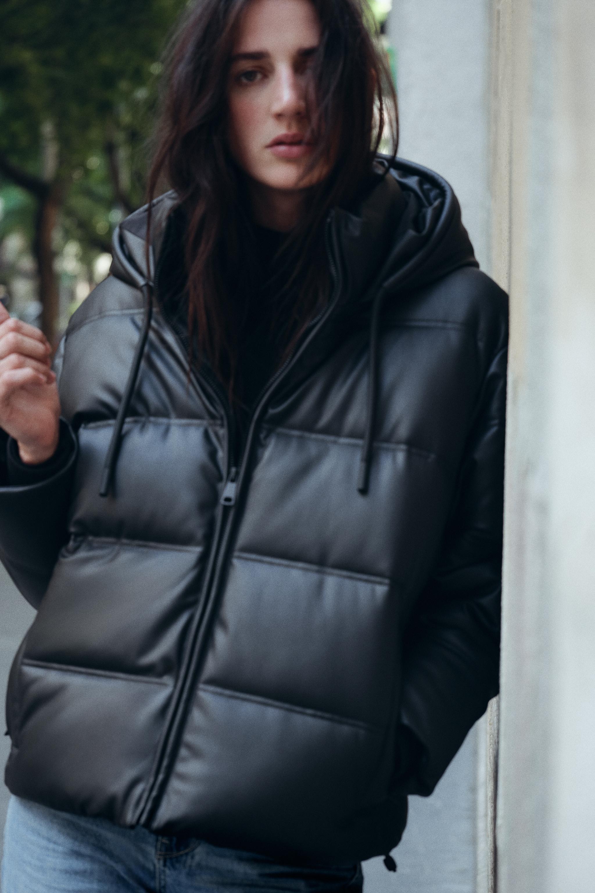 Puffer jacket women's zara best sale