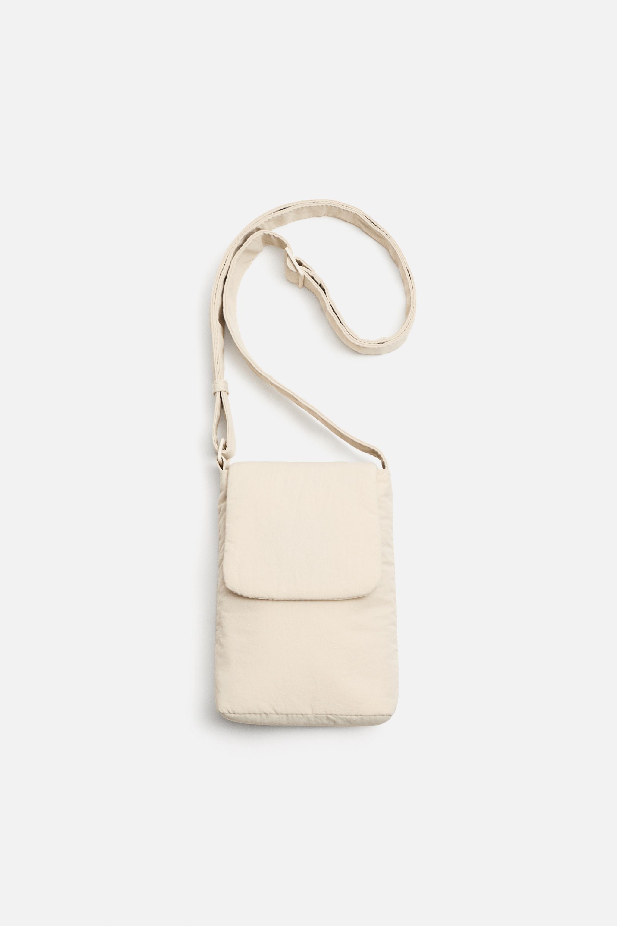 Zara perforated factory messenger bag