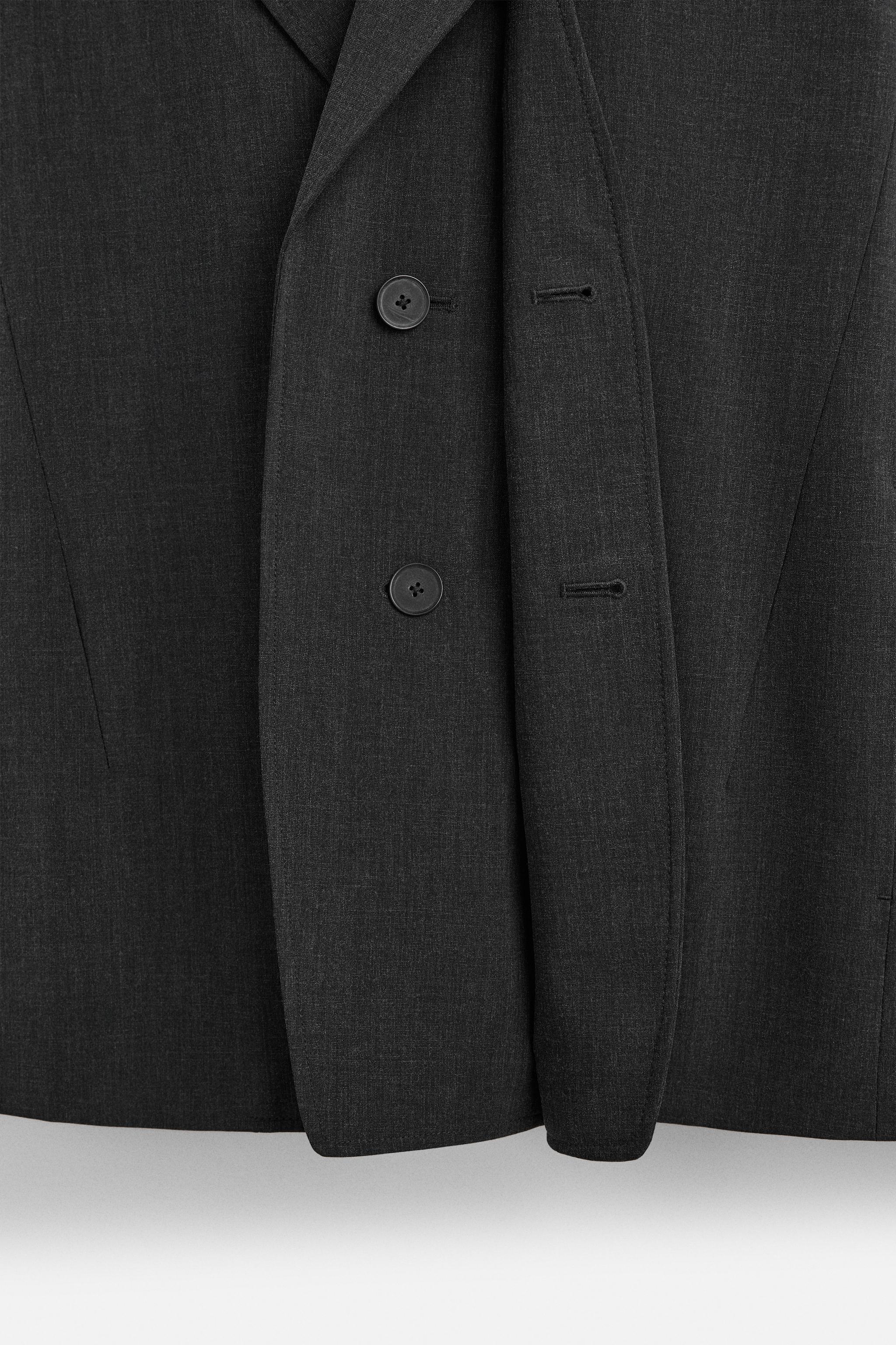 取り外し可能な襟付きブレザースーツ - グレーマール | ZARA