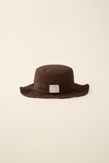 CREATED BY CARAMEL LONDON X ZARA BUCKET HAT - Brown by Zara - Image 0