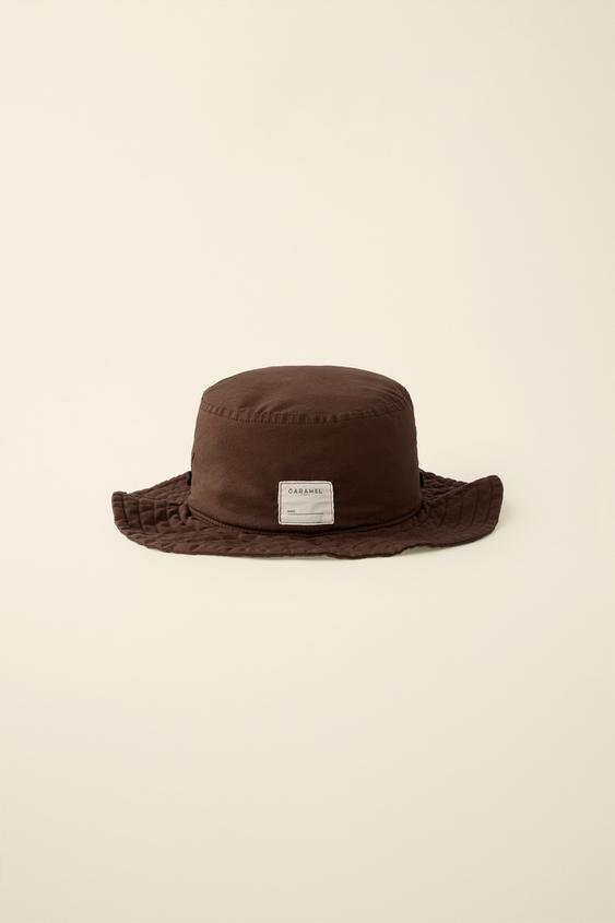CREATED BY CARAMEL LONDON X ZARA BUCKET HAT - Brown by Zara - Image 0