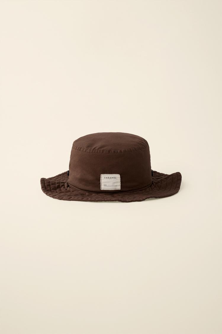 CREATED BY CARAMEL LONDON X ZARA BUCKET HAT — Brown