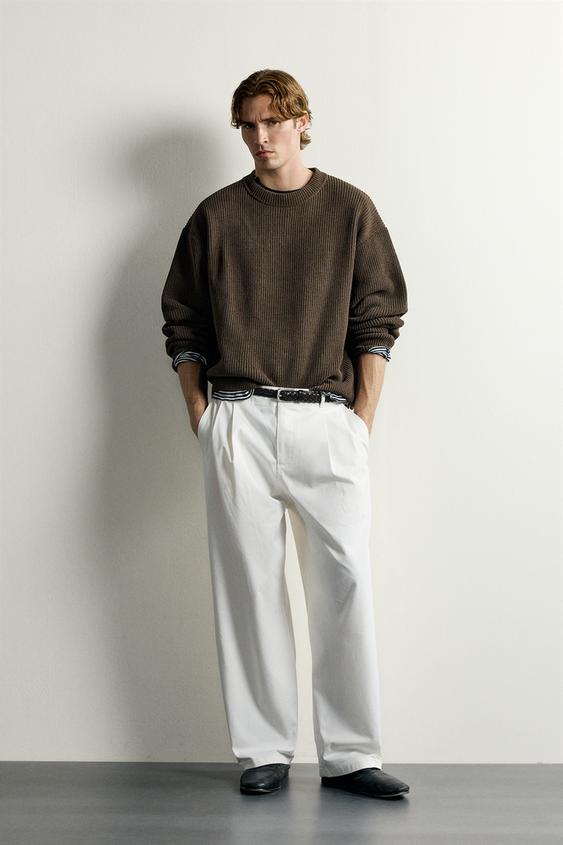 JUMPER RELAXED FIT CHENILLE - Brown by Zara - Image 0