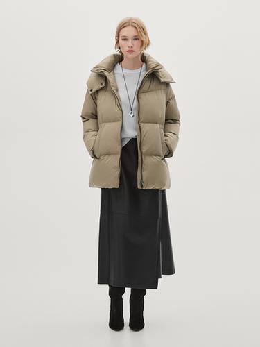 Doudoune en tissu technique - Vert clair de Zara - Image 0
