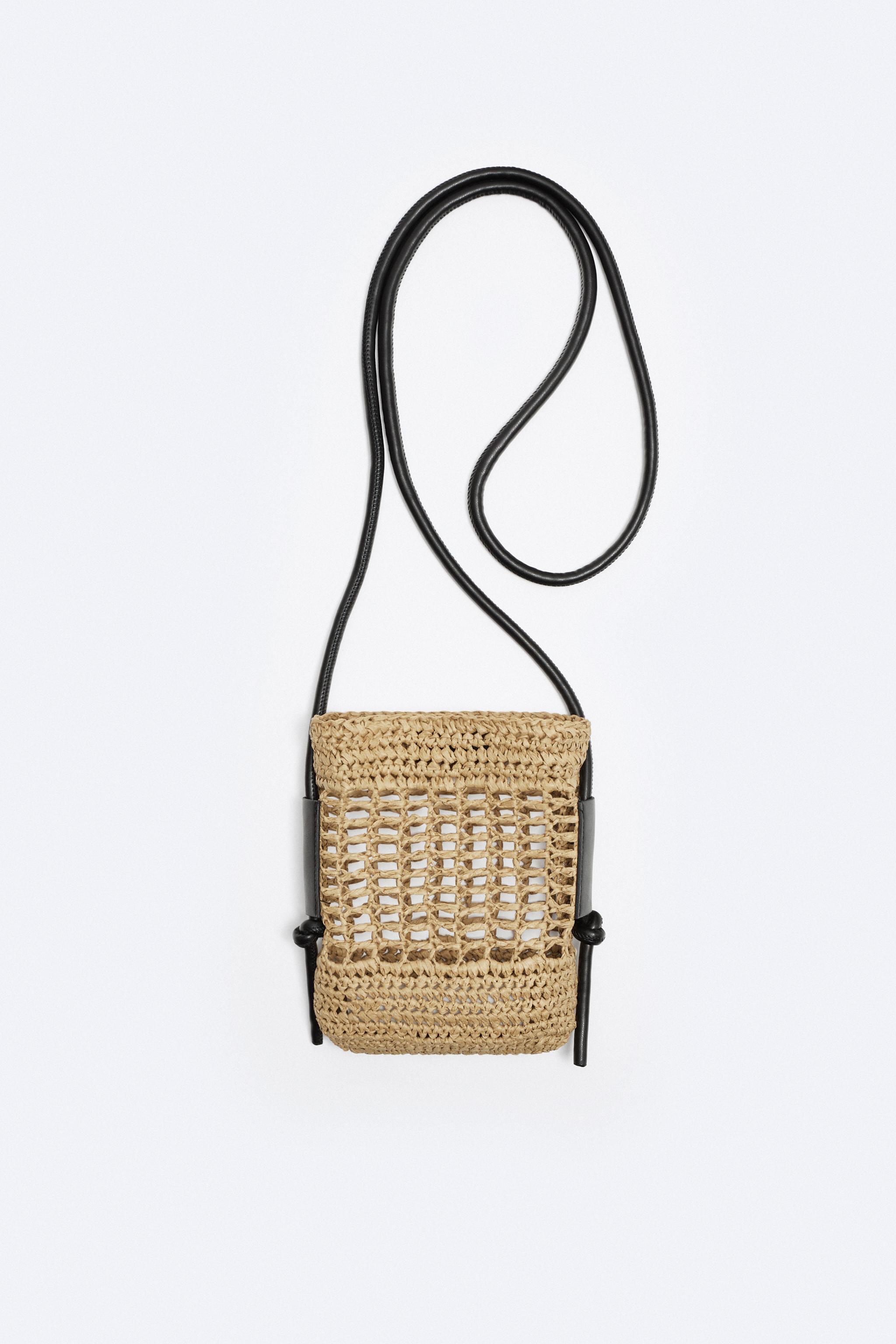 Zara straw crossbody bag new arrivals