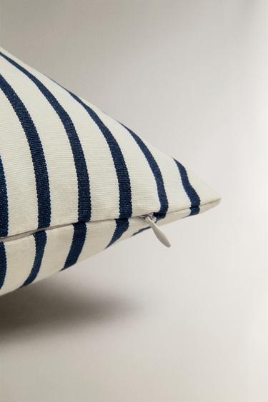 STRIPED CUSHION COVER - White by Zara - Image 3