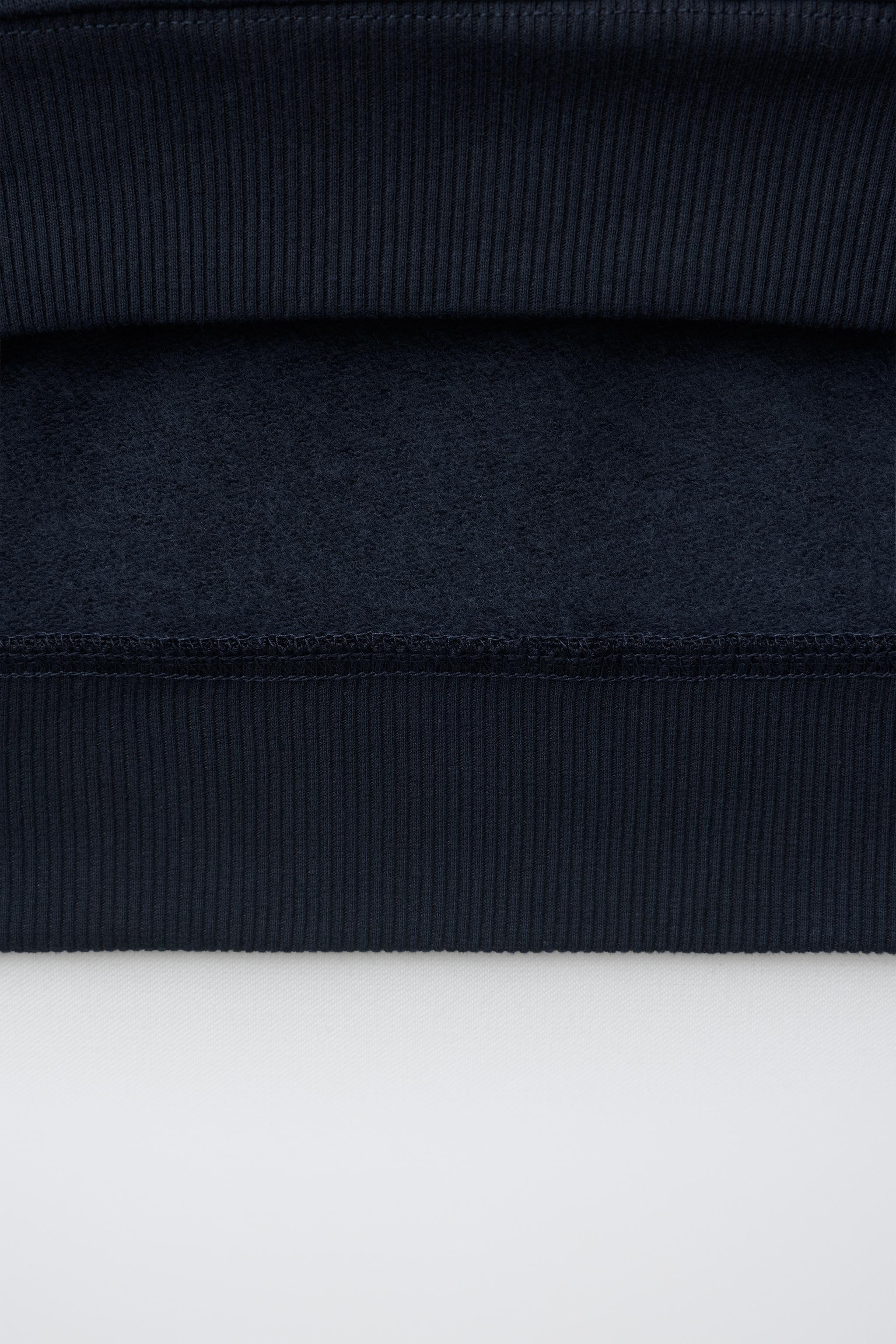 ZIP-UP POLO COLLAR SWEATSHIRT