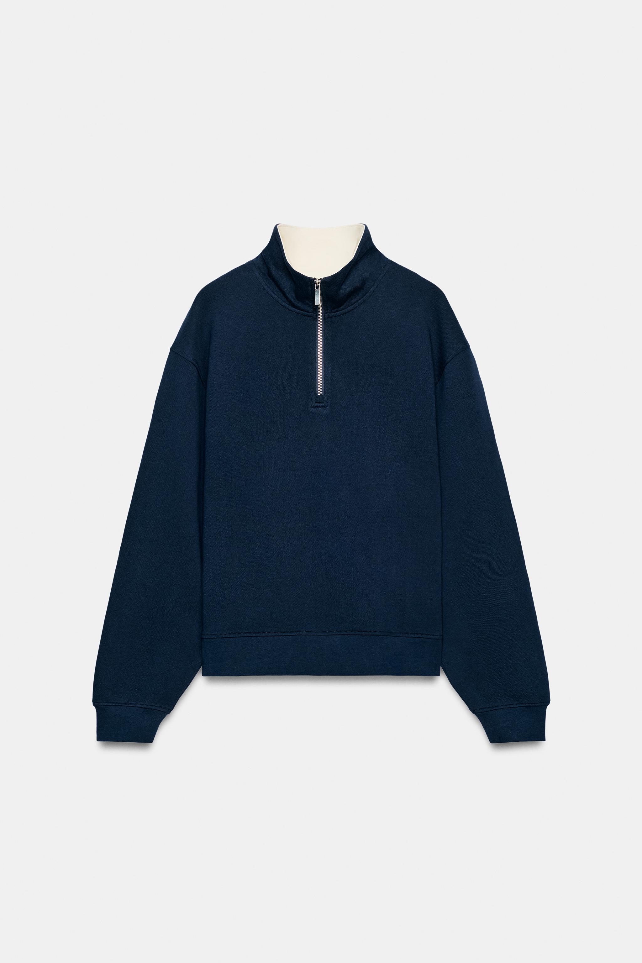 Zara FERMUARLI SWEATSHIRT görsel 6