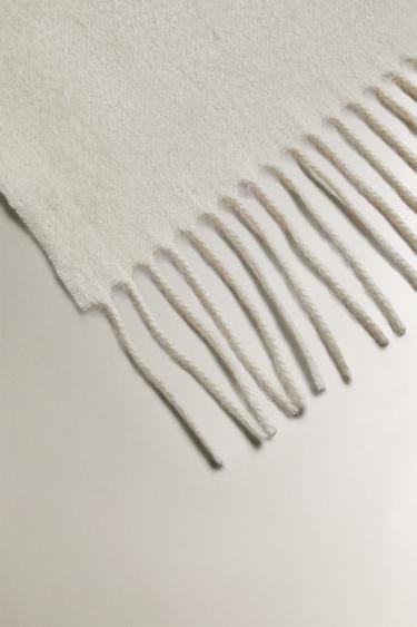 CASHMERE THROW - Ecru by Zara - Image 1