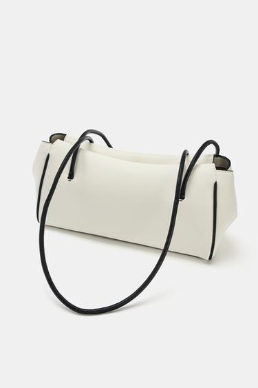 RECTANGULAR SHOULDER BAG - white by Zara - Image 2
