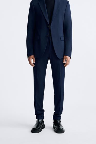 PANTALÓN TRAJE CONFORT - Azulón de Zara