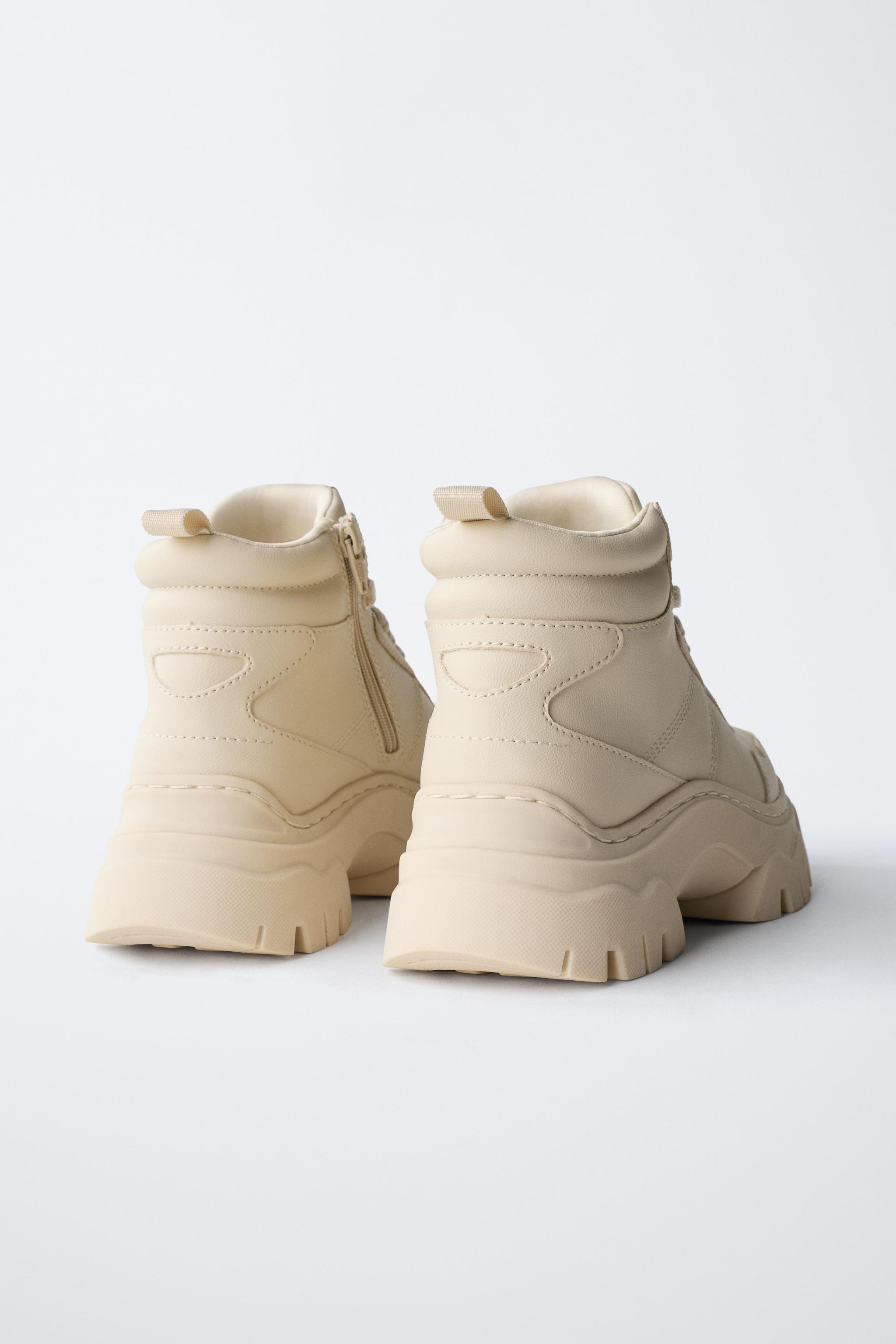 ●CHUNK MULTI-PIECE ATHLETIC SNEAKERS - Gray | ZARA Canada