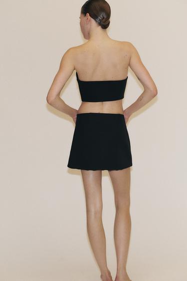 MINI-JUPE PIÈCE BIJOUX - Noir de Zara - Image 3