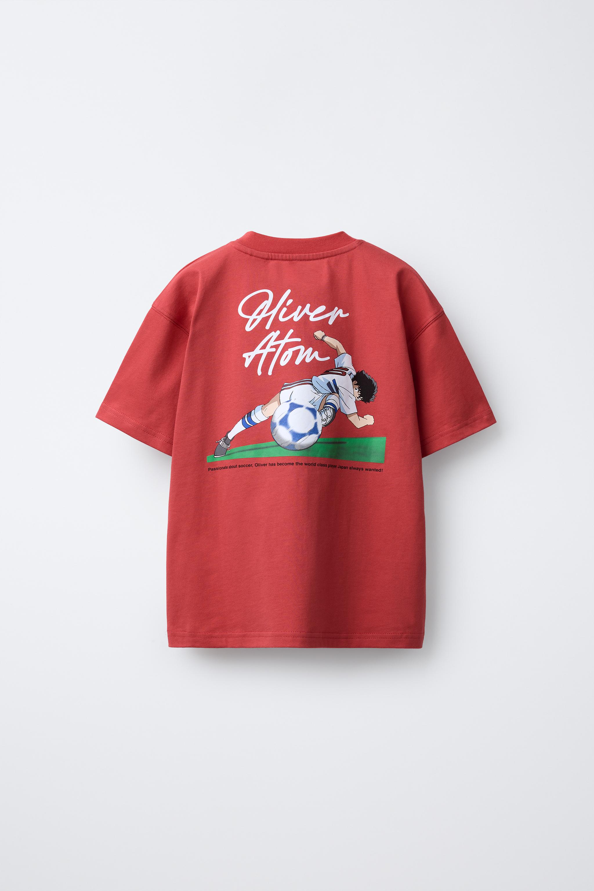 OLIVER Y BENJI © CAMPEONES PRINTED T-SHIRT - Maroon | ZARA