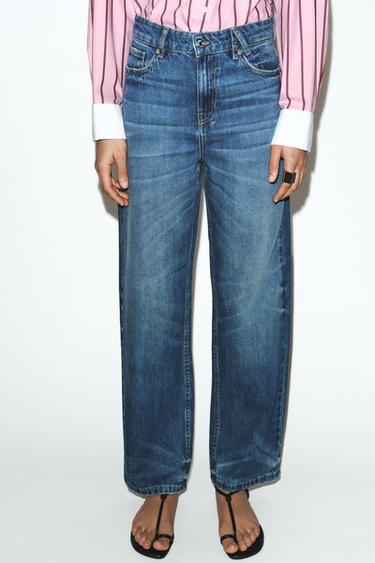 JEANS Z1975 STRAIGHT-LEG HIGH-WAIST - Mid-blue by Zara - Image 2