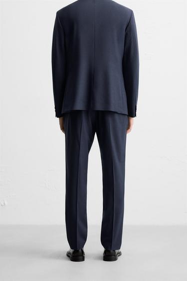 PANTALON DE COSTUME À CARREAUX - Bleu roi de Zara - Image 2