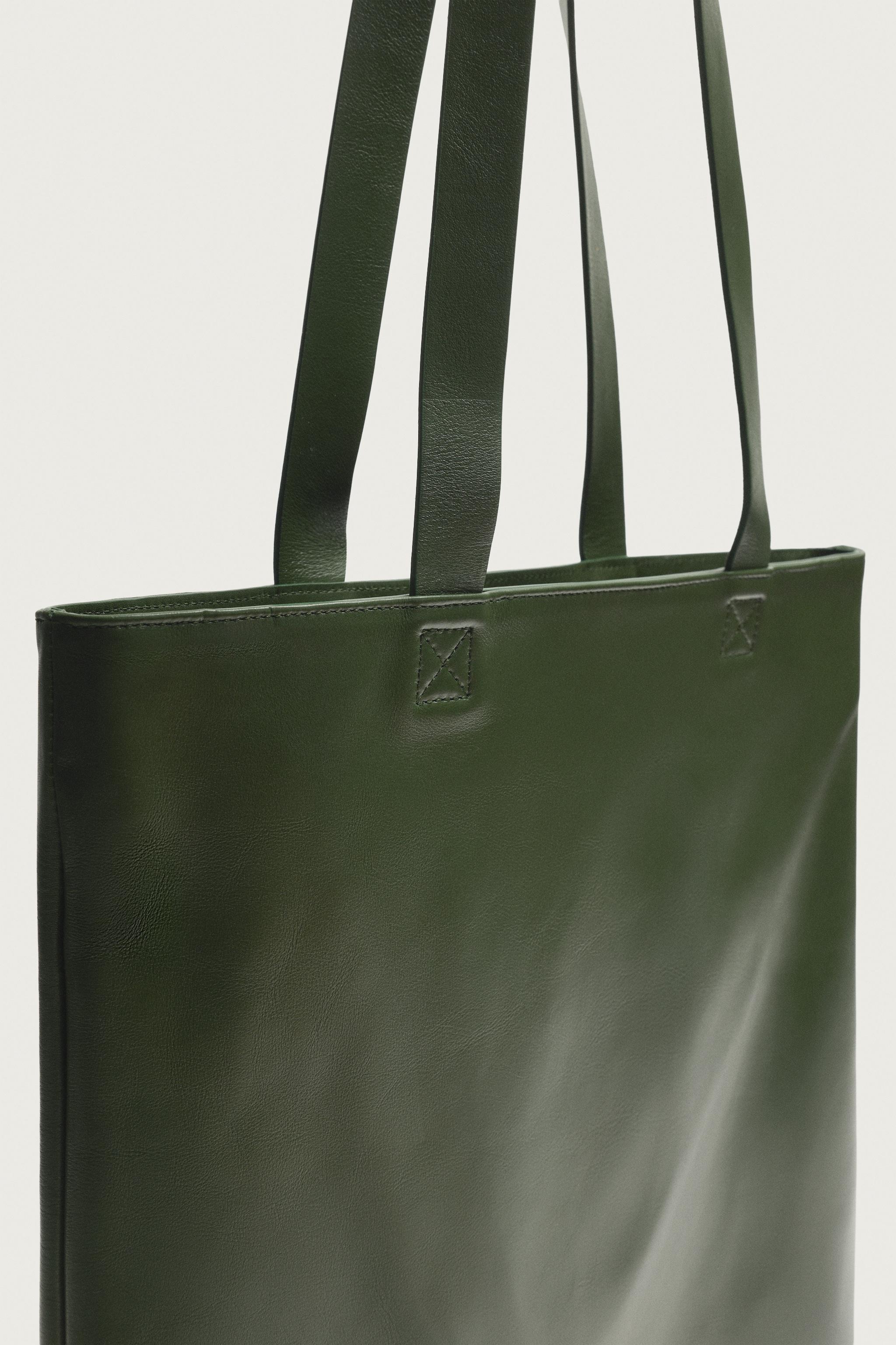 LEATHER SHOPPER BAG