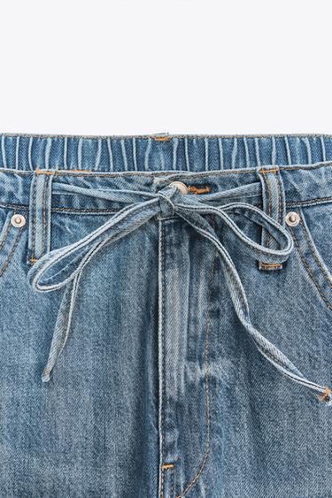 PANTALON FLUIDE JEAN TRF CORDON - Bleu de Zara - Image 8