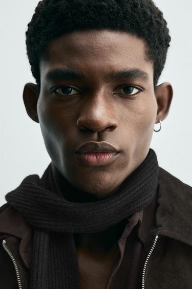 TEXTURED VELVET OVERSHIRT - Brown by Zara