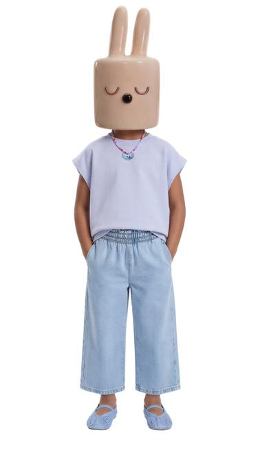 WIDE-LEG-JEANS - Hellblau von Zara