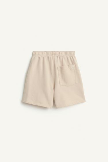 PLUSH BERMUDA SHORTS - Ecru by Zara