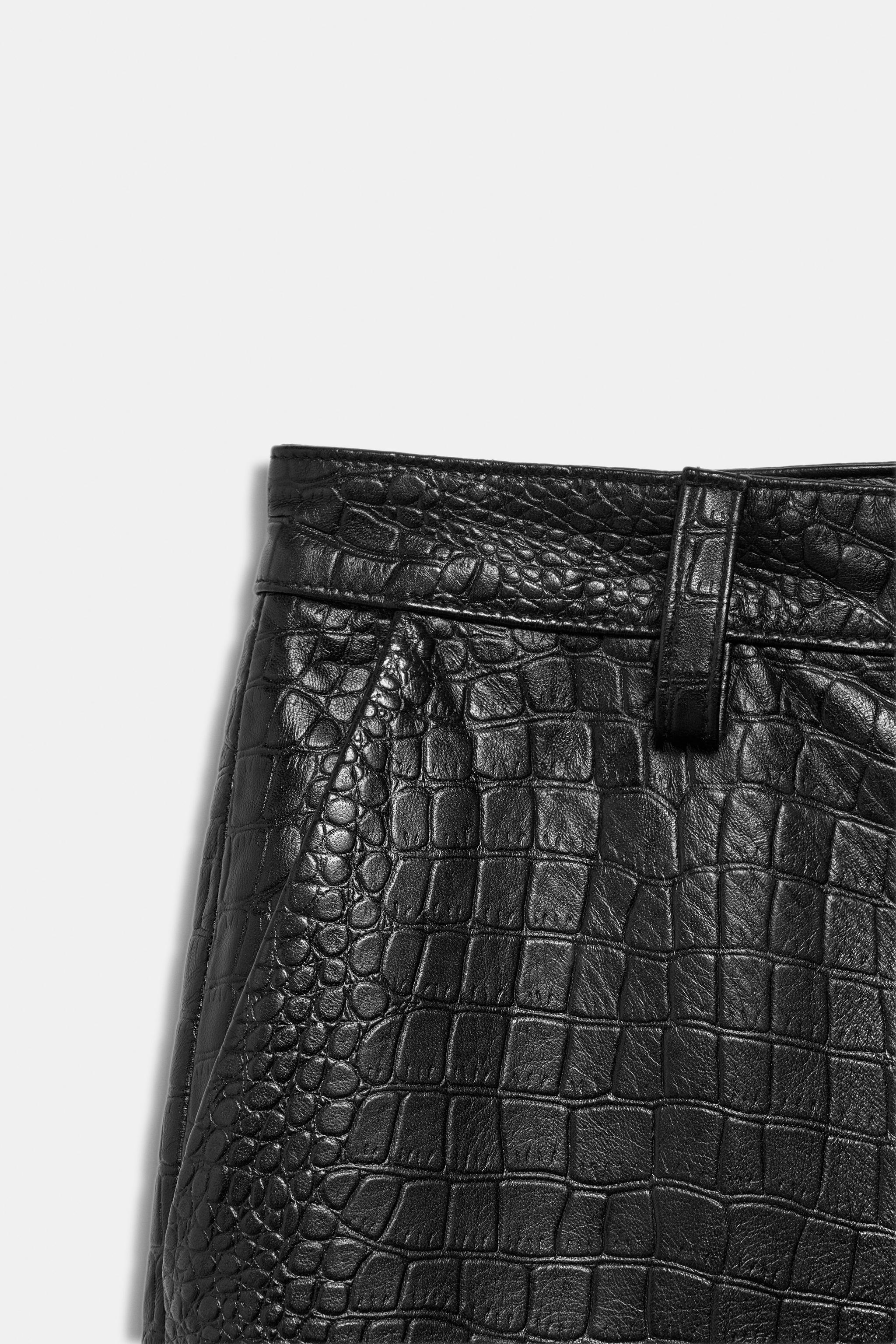 ZW COLLECTION LIMITED EDITION クロコダイル柄レザーパンツ