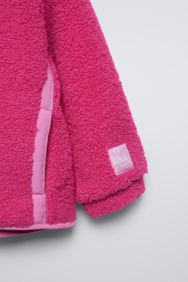 VESTE EFFET MOUTON DOUBLÉE SKI COLLECTION - Rose de Zara - Image 3