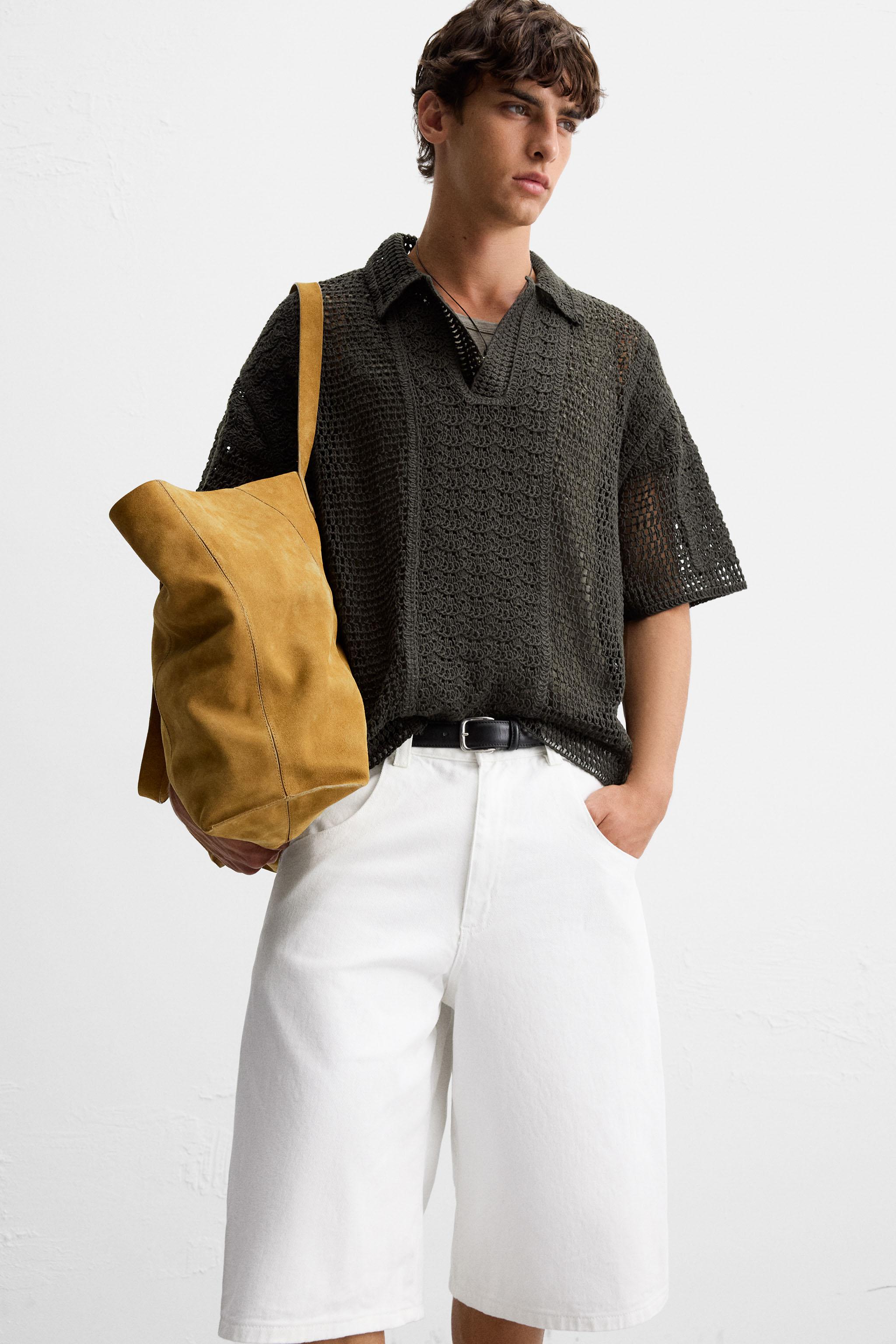 CHEMISE POLO STRUCTURE CROCHET
