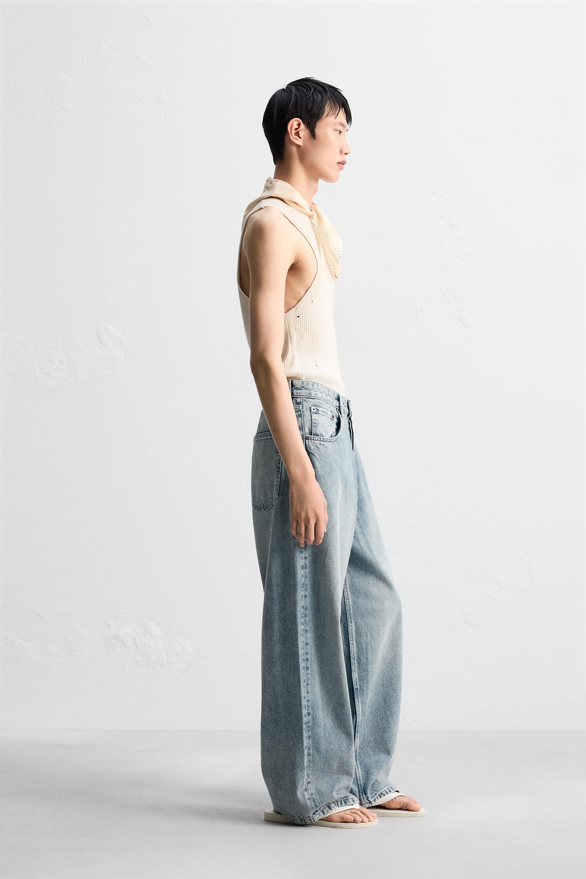 ZARA スーパーバギーフィットジーンズ EU44 JP34 スーパーバギーフィットジーンズ - ライトブルー | ZARA Japan