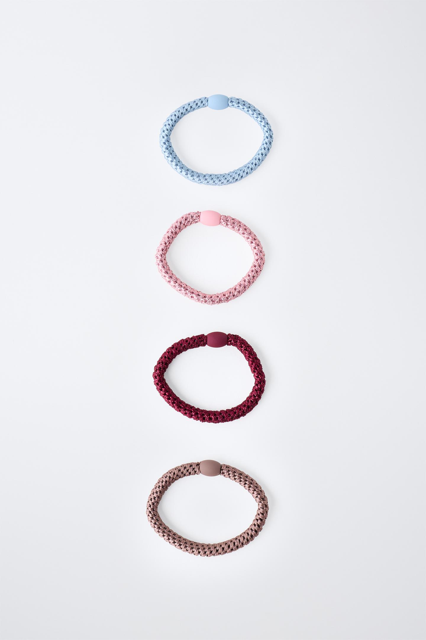 Детские аксессуары для волос Zara 4-PACK Elastic Hair Ties, цвет: Разноцветный — фото 4