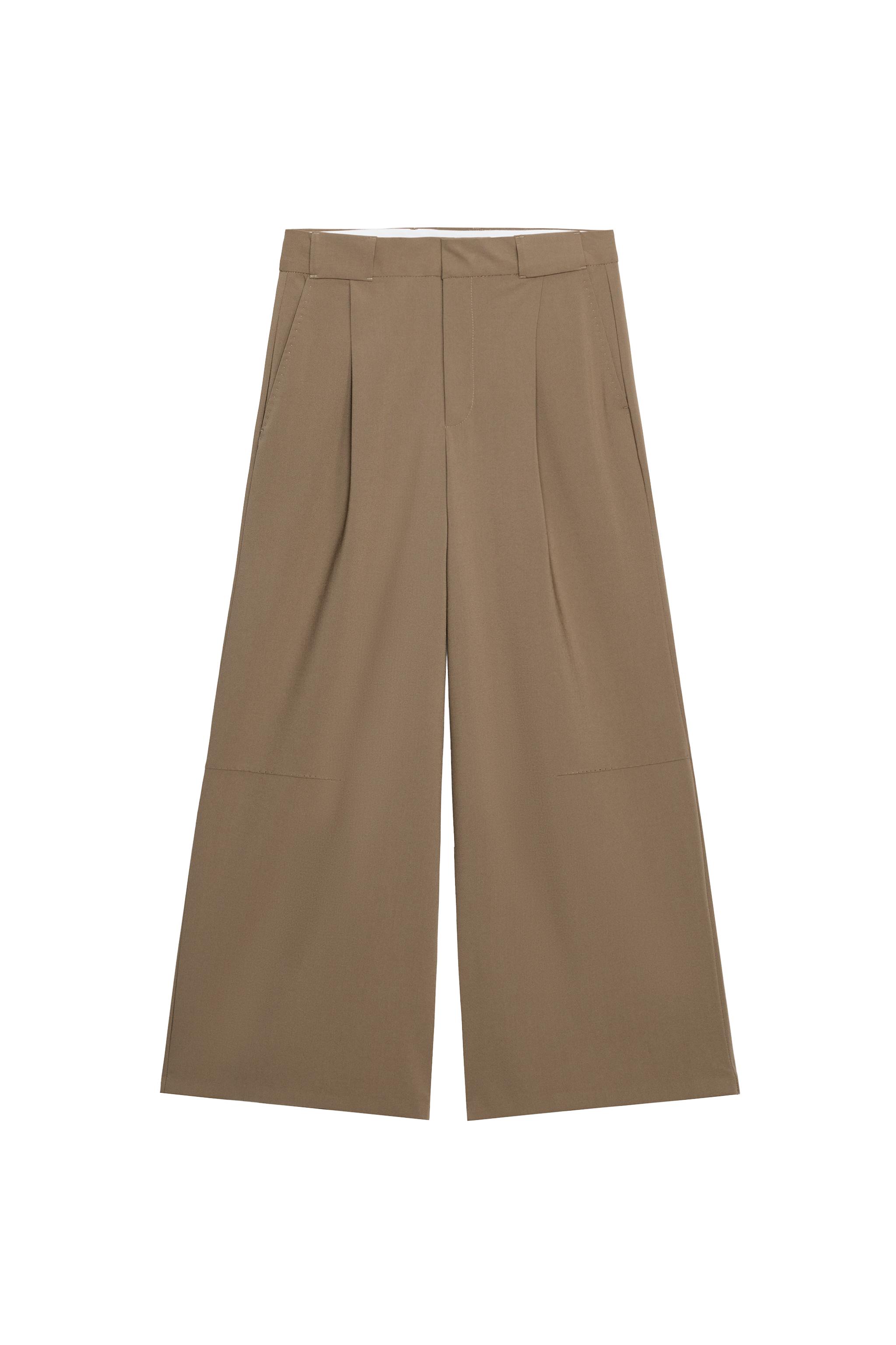 PANTALÓN PLIEGUES PESPUNTES