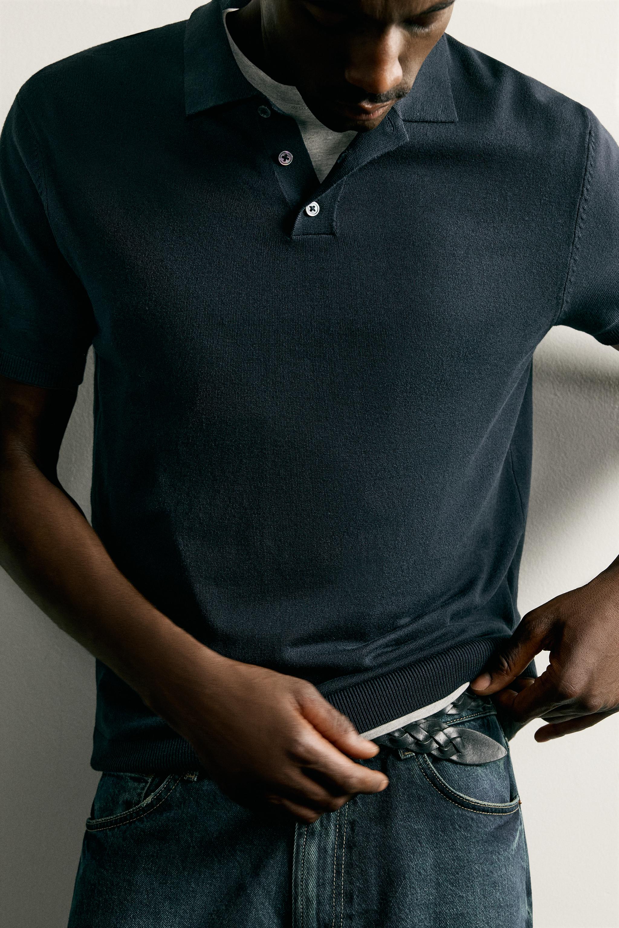 REGULAR FIT KNIT POLO SHIRT