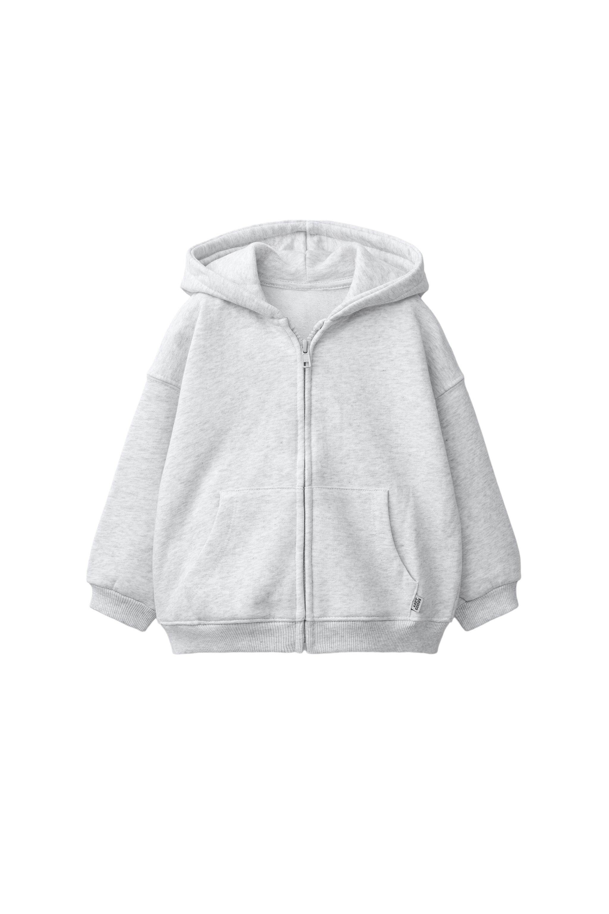 ジップアップフーディ - グレーマール | ZARA Japan / 日本