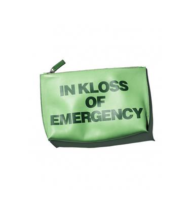 KARLIE KLOSS LEATHER DOPP KIT - Fluorescent lime by Zara - Image 0