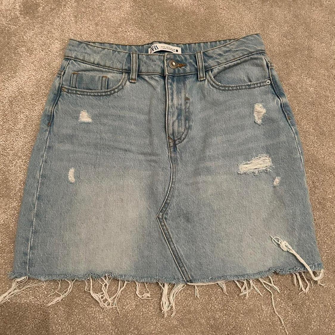 DENIM MINI SKIRT