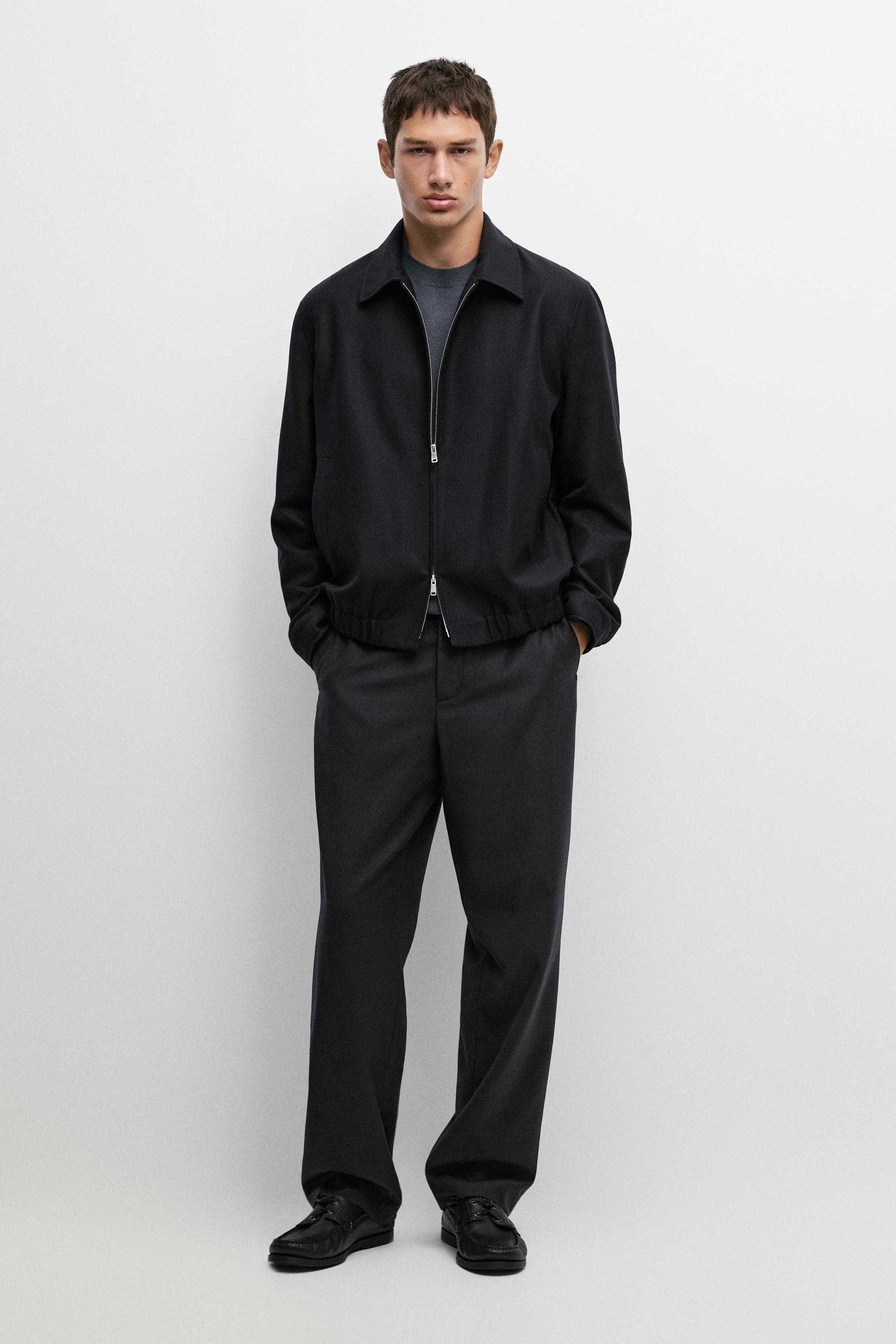 100% wool total look pants