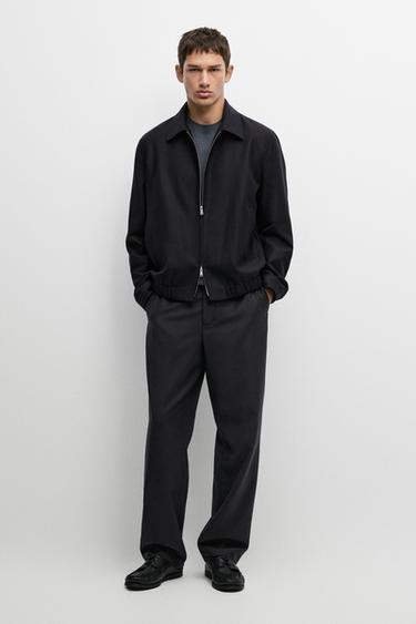 Zara 100% wool total look pants - Deep blue - Image 0