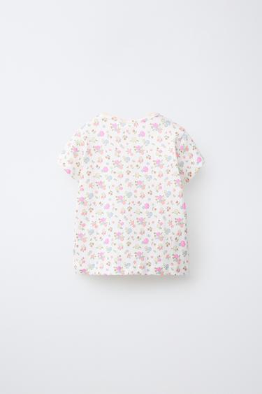 1 1/2-6 YEARS/ FLORAL PRINT PYJAMAS - Ecru by Zara - Image 2