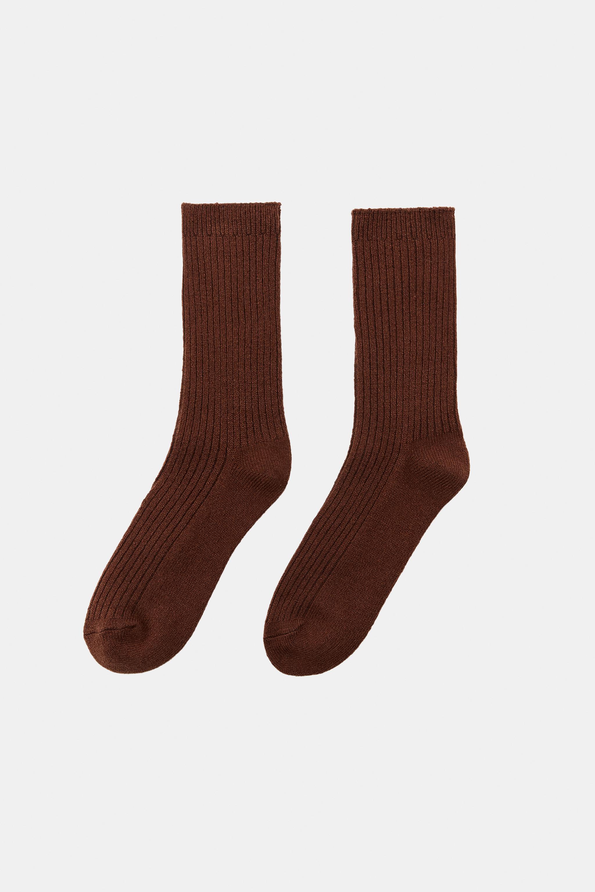 RIBBED VISCOSE SOCKS