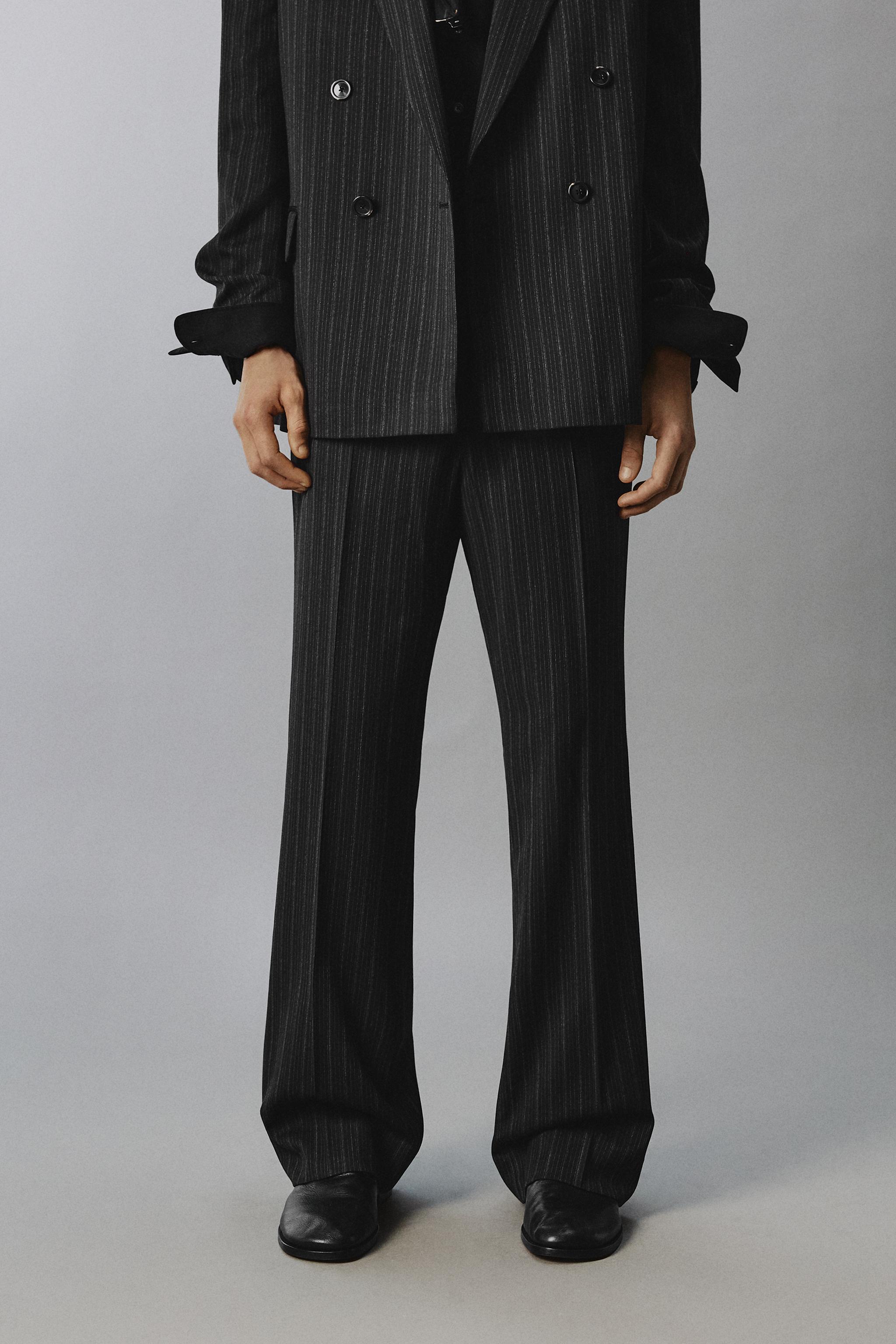 PINSTRIPE SUIT PANTS