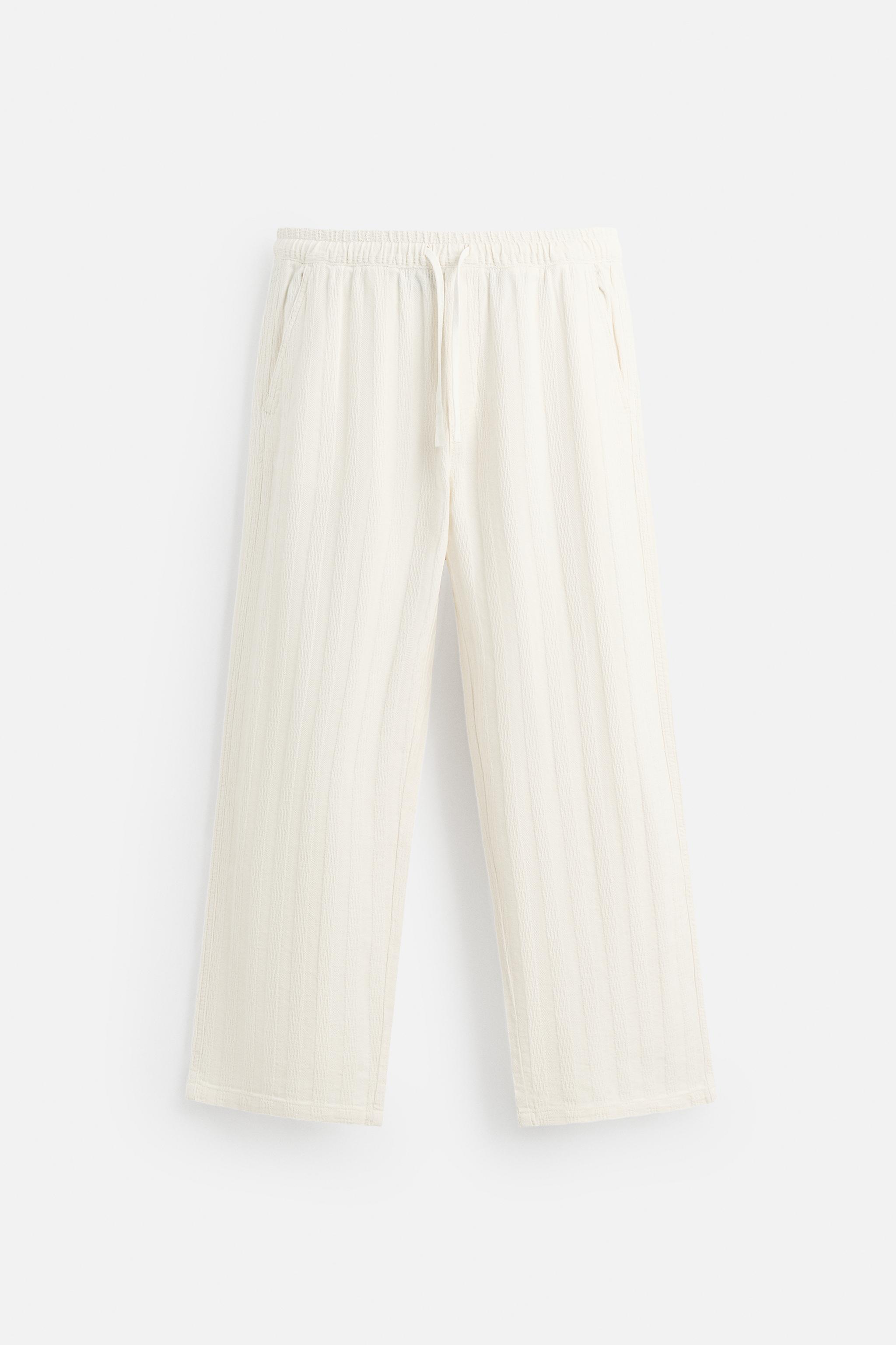 JACQUARD RELAXED FIT PANTS