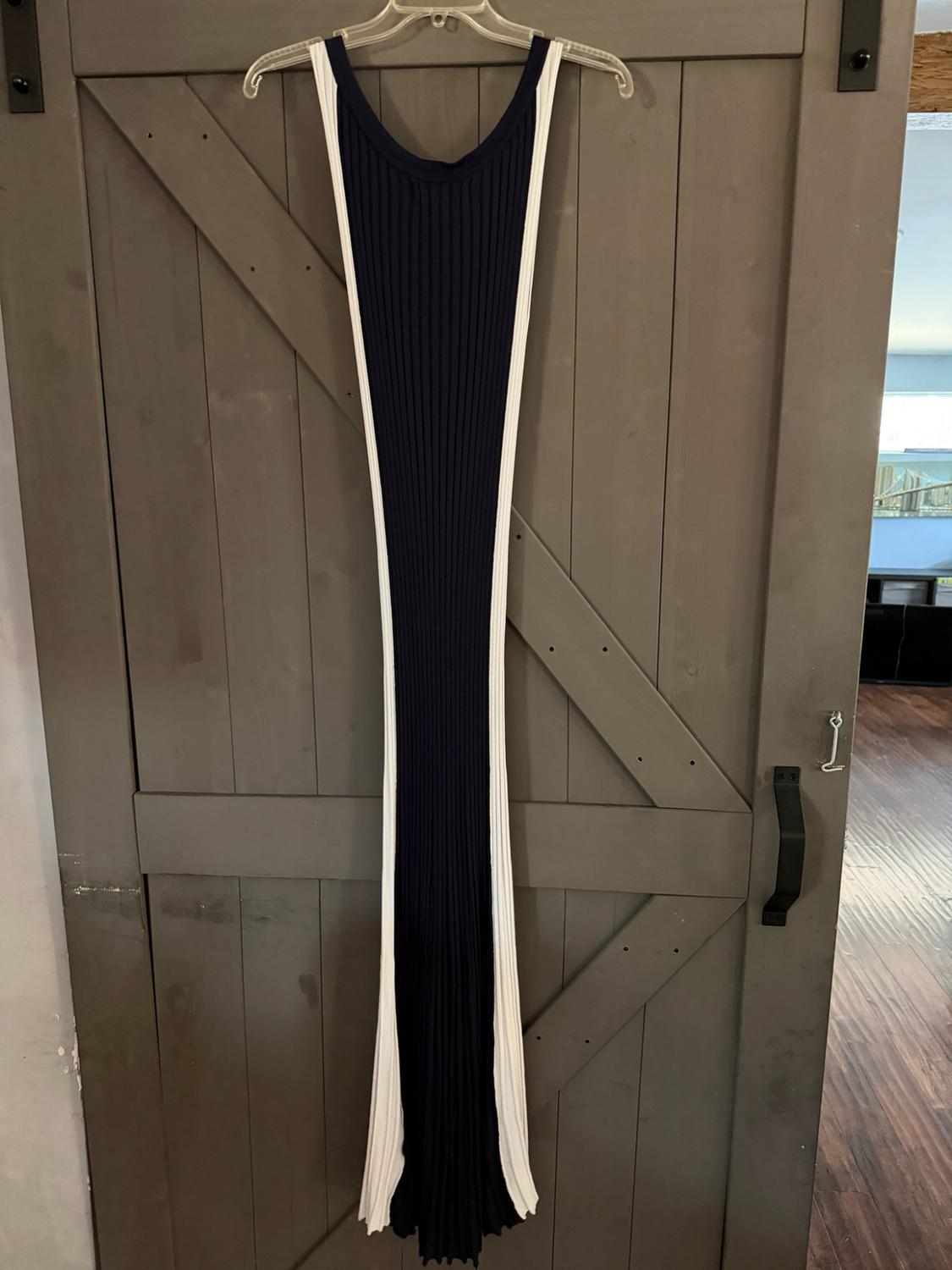 LONG TWO-TONE DRESS - Image 6