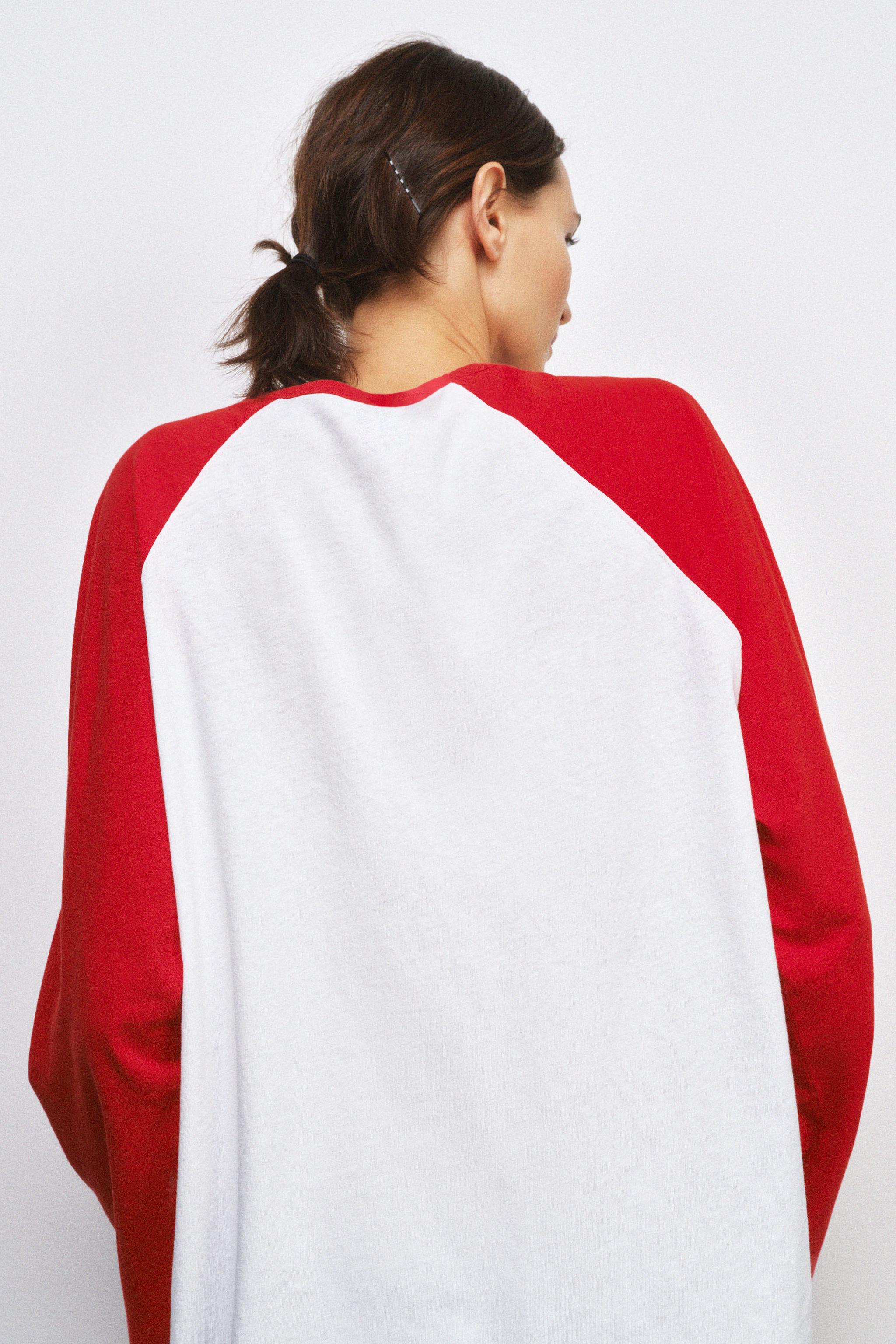 T-SHIRT RAGLAN À MANCHES LONGUES