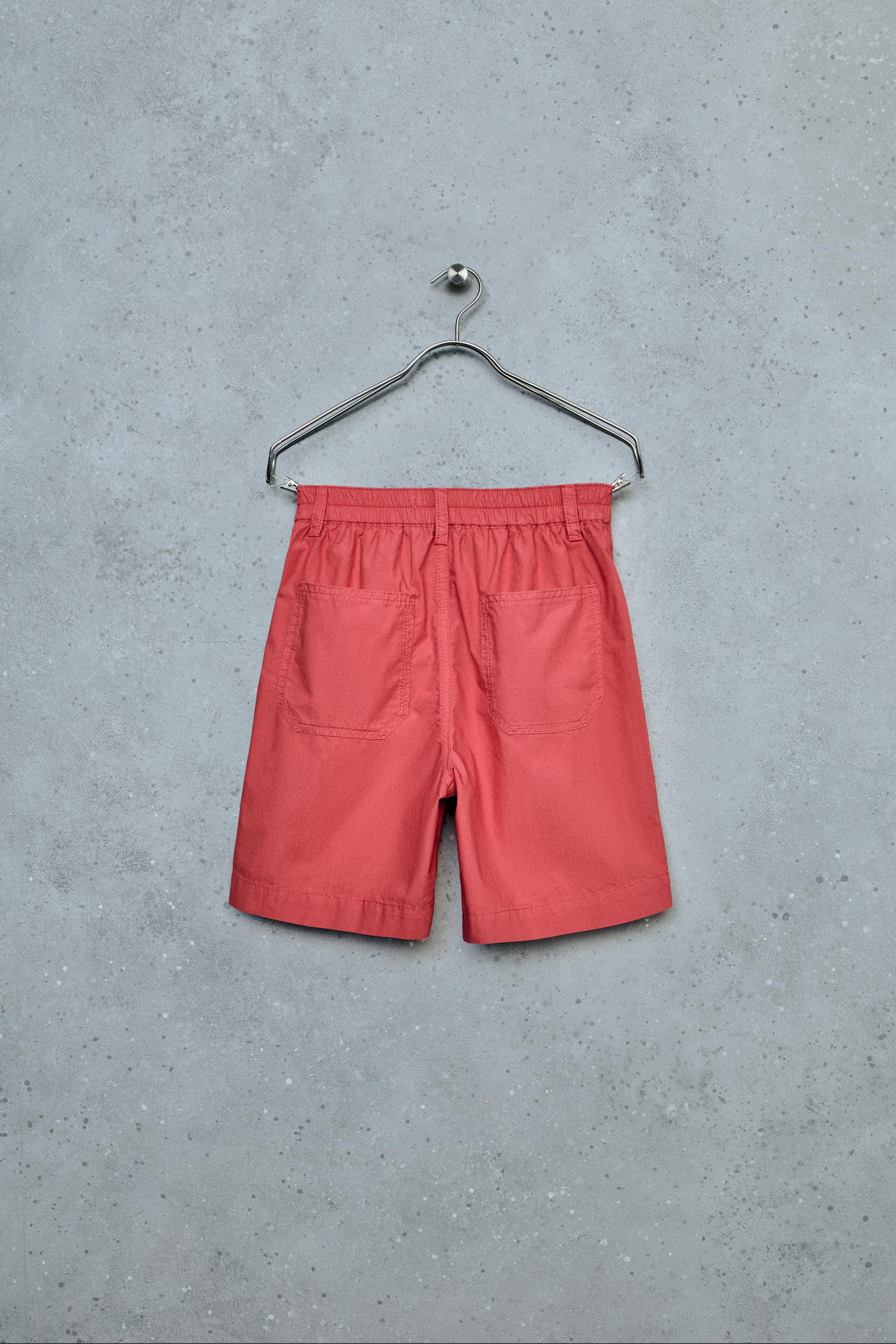 Детские шорты Zara STORIESZ - POPLIN SHORTS WITH DARTS — фото 3