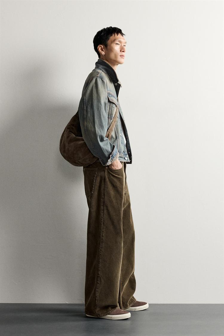 CORDUROY BAGGY FIT TROUSERS