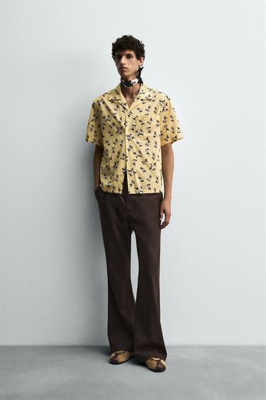 Zara MORTY + FERDY HARRY LAMBERT FOR ZARA X DISNEY 襯衫 - 黃油色